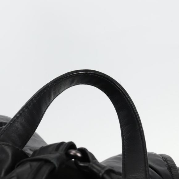 BOTTEGA VENETA INTRECCIATO Backpack Nylon Leather Black Auth 132539V main image 6